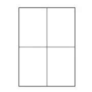 Logo-Etiketten 105mm x 148mm, A4, matt, weiß, 4 Etiketten, 140g/m2, 10er-Pack, für Tintenstrahl- und Laserdrucker