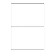 Logo-Etiketten 210mm x 148mm, A4, matt, weiß, 2 Etiketten, 140g/m2, Packung mit 25 Stück, für Tintenstrahl- und Laserdrucker