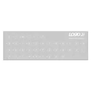 LOGO-Aufkleber für Tastaturen, weiß, kyrillisch, Preis für 1 Stück