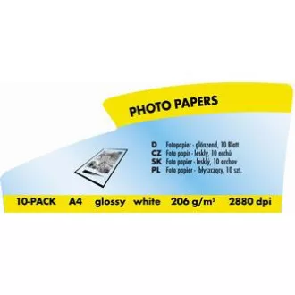 Logo 15015, Fotopapier, glänzend, weiß, A4, 210 g/m2, 2880dpi, 10 Stück, Inkjet Logo 15015, Fotopapier, glänzend, weiß, A4, 210 g/m2, 2880dpi, 10 Stück, Inkjet