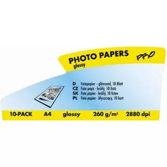 Logo 16066, Fotopapier, glänzend, weiß, A4, 260 g/m2, 2880dpi, 10 Stück, Inkjet Logo 16066, Fotopapier, glänzend, weiß, A4, 260 g/m2, 2880dpi, 10 Stück, Inkjet