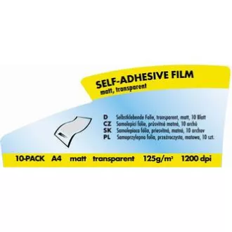 Logo-Selbstklebefolie, matt, transparent, A4, 125 g/m2, 1200dpi, 10 Blatt, für Laserdrucker, L