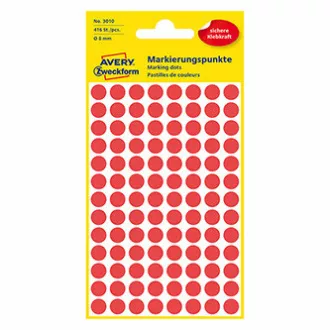 Avery Zweckform Etiketten 8mm, rot, 104 Etiketten, Marker, 4er-Pack, 3010, für Handschrift Avery Zweckform Etiketten 8mm, rot, 104 Etiketten, Marker, 4er-Pack, 3010, für Handschrift