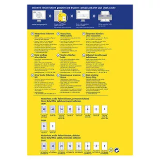 Avery Zweckform Etiketten 99,1mm x 67,7mm, A4, matt, weiß, 8 Etiketten, sehr haltbar, 20er-Pack, L4715-20, für Laserdrucker Avery Zweckform Etiketten 99,1mm x 67,7mm, A4, matt, weiß, 8 Etiketten, sehr haltbar, 20er-Pack, L4715-20, für Laserdrucker