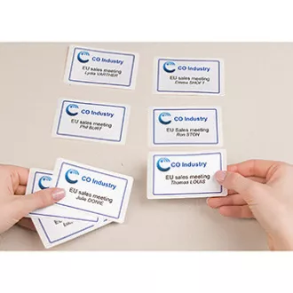 Avery Zweckform Namensetiketten 80mm x 50mm, A4, weiß, 10 Etiketten, selbstklebend, 20er-Pack, L4785-20, für Laserdrucker