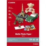 Canon Matte Photo Paper, MP-101 A3, Fotopapier, matt, 7981A008, weiß, A3, 170 g/m2, 40 Stück, Inkjet