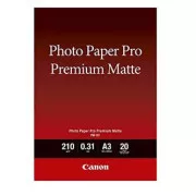 Canon Fotopapier Premium matt, PM-101, Fotopapier, matt, 8657B006, weiß, A3, 210 g/m2, 20 Stück, Inkjet