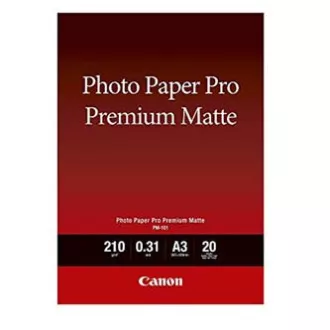 Canon Fotopapier Premium matt, PM-101, Fotopapier, matt, 8657B006, weiß, A3, 210 g/m2, 20 Stück, Inkjet Canon Fotopapier Premium matt, PM-101, Fotopapier, matt, 8657B006, weiß, A3, 210 g/m2, 20 Stück, Inkjet