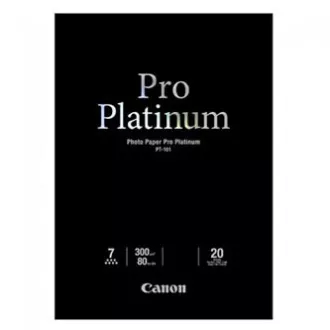 Canon PT-101 Fotopapier PRO Platinum, PT-101, Fotopapier, mikroporöse Oberfläche, glänzend, 2768B067, weiß, A2, 16,54x23,39", 300 g Canon PT-101 Fotopapier PRO Platinum, PT-101, Fotopapier, mikroporöse Oberfläche, glänzend, 2768B067, weiß, A2, 16,54x23,39", 300 g