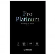 Canon Fotopapier Pro Platinum, PT-101 A3, Fotopapier, glänzend, 2768B017, weiß, A3, 300 g/m2, 20 Stück, Inkjet