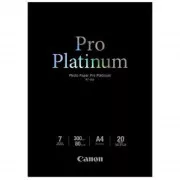 Canon Fotopapier Pro Platinum, PT-101 A4, Fotopapier, glänzend, 2768B016, weiß, A4, 300 g/m2, 20 Stück, Inkjet