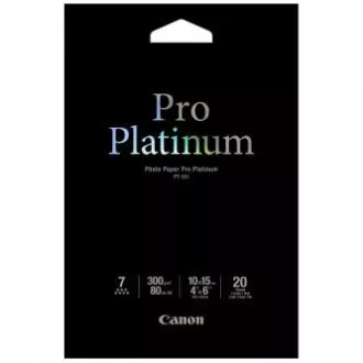 Canon Fotopapier Pro Platinum, PT-101, Fotopapier, glänzend, 2768B013, weiß, 10x15cm, 4x6 Canon Fotopapier Pro Platinum, PT-101, Fotopapier, glänzend, 2768B013, weiß, 10x15cm, 4x6