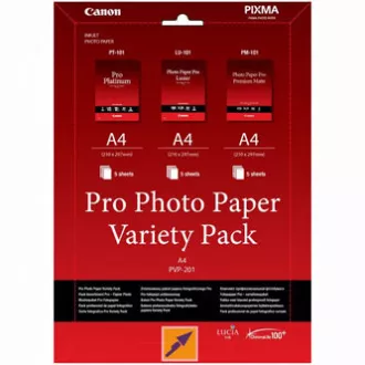 Canon Fotopapier Pro Variety Pack PVP-201, PVP-201, Fotopapier, 5x matt PM-101, 5x glänzend PT-101, 5x LU-101 Typ glänzend, 6211B02 Canon Fotopapier Pro Variety Pack PVP-201, PVP-201, Fotopapier, 5x matt PM-101, 5x glänzend PT-101, 5x LU-101 Typ glänzend, 6211B02