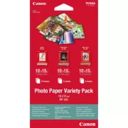 Canon Fotopapier Variety Pack VP-101, VP-101, Fotopapier, 5x PP201, 5x SG201, 10x GP501 Typ glänzend, 0775B078, weiß, 10x15cm, 4x6"