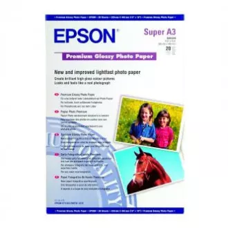 Epson Premium Glossy Photo Paper, C13S041316, Fotopapier, glänzend, weiß, Stylus Photo 890, 895, 1270, 2100, A3 , 255 g/m2, 20 Stück, Epson Premium Glossy Photo Paper, C13S041316, Fotopapier, glänzend, weiß, Stylus Photo 890, 895, 1270, 2100, A3 , 255 g/m2, 20 Stück,