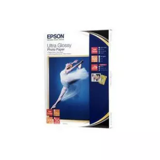 Epson Ultra Glossy Photo Paper, C13S041944BH, Fotopapier, glänzend, weiß, R200, R300, R800, RX425, RX500, 13x18cm, 5x7", 300 g/m2, 5 Epson Ultra Glossy Photo Paper, C13S041944BH, Fotopapier, glänzend, weiß, R200, R300, R800, RX425, RX500, 13x18cm, 5x7", 300 g/m2, 5