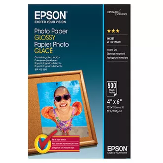 Epson Fotopapier, C13S042549, Fotopapier, glänzend, weiß, 10x15cm, 4x6 Epson Fotopapier, C13S042549, Fotopapier, glänzend, weiß, 10x15cm, 4x6