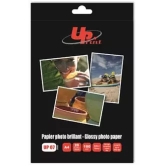 UPrint Glossy Fotopapier, Fotopapier, glänzend, weiß, A4, 180 g/m2, 20 Stück, Inkjet, FOR SALE