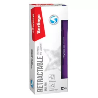 Berlingo, Kugelschreiber, blau, 12 Stück, 0,7 mm, Dreieck 110 RT Farbe Berlingo, Kugelschreiber, blau, 12 Stück, 0,7 mm, Dreieck 110 RT Farbe