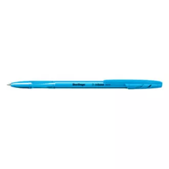 Berlingo, Kugelschreiber, blau, 50 Stück, 0,7 mm, Tribase neon