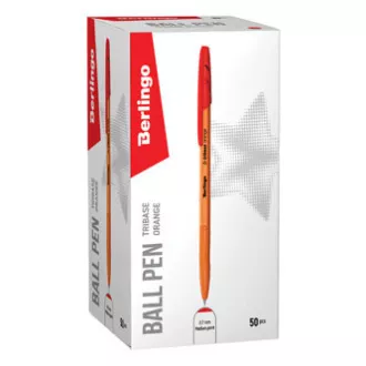 Berlingo, Kugelschreiber, rot, 50 St., 0,7 mm, Tribase Orange Berlingo, Kugelschreiber, rot, 50 St., 0,7 mm, Tribase Orange