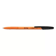 Berlingo, Kugelschreiber, schwarz, 50 Stück, 0,7 mm, Tribase Orange