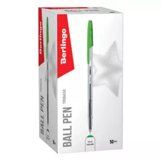 Berlingo, Kugelschreiber, grün, 50Stück, 1mm, Tribase, SELL OUT Berlingo, Kugelschreiber, grün, 50Stück, 1mm, Tribase, SELL OUT