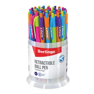 Berlingo, Kugelschreiber, blau, 40 Stück, 0,7 mm, Triangle Fuze RT