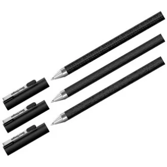 Berlingo, Kugelschreiber, blau, 24 Stück, 0,7 mm, Double Black