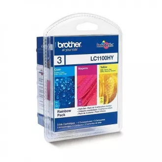 Brother LC-1100 (LC1100HYRBWBP) - Tintenpatrone, color (farbe) Brother LC-1100 (LC1100HYRBWBP) - Tintenpatrone, color (farbe)
