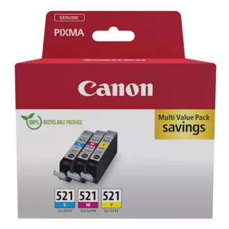 Canon CLI-521 (2934B015) - Tintenpatrone, color (farbe) multipack