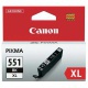 Canon CLI-551-BK XL (6443B001) - Tintenpatrone, black (schwarz)