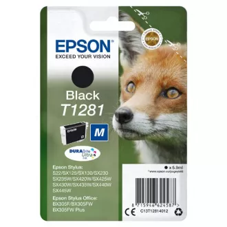 Epson T1281 (C13T12814022) - Tintenpatrone, black (schwarz) Epson T1281 (C13T12814022) - Tintenpatrone, black (schwarz)