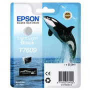 Epson T7609 (C13T76094010) - Tintenpatrone, light light black (hellhellschwarz)