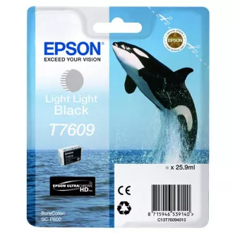 Epson T7609 (C13T76094010) - Tintenpatrone, light light black (hellhellschwarz) Epson T7609 (C13T76094010) - Tintenpatrone, light light black (hellhellschwarz)