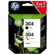 HP 304 (3JB05AE) - Tintenpatrone, black + color (schwarz + farbe)