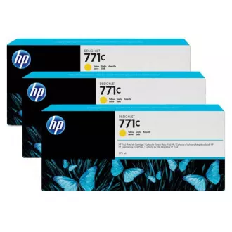 HP 771C (B6Y34A) - Tintenpatrone, yellow (gelb) 3stk HP 771C (B6Y34A) - Tintenpatrone, yellow (gelb) 3stk