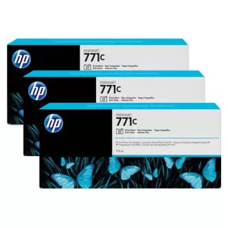 HP 771C (B6Y37A) - Tintenpatrone, photoblack 3stk