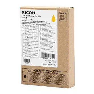 Ricoh 257077 - Tintenpatrone, yellow (gelb)