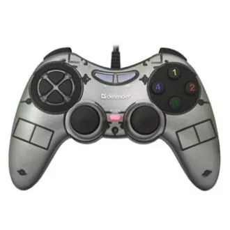 Defender Zoom Gamepad, 10tb., USB, grau, vibrierend, Windows XP/VISTA/7/8/10