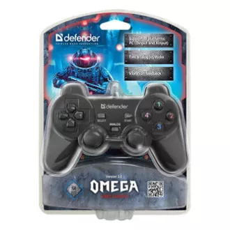 Gamepad Defender Omega, 12tl., USB, schwarz, vibrierend, Windows R XP/VISTA/7/8/10 Gamepad Defender Omega, 12tl., USB, schwarz, vibrierend, Windows R XP/VISTA/7/8/10