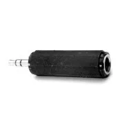 Audio-Reduktion, Klinke (3,5 mm) männlich - Klinke (6,3 mm) weiblich, Stereo, schwarz
