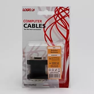 Video-Reduzierer, DVI (24 5) Stecker - VGA (D-Sub) Buchse, schwarz, Logo-Blister Video-Reduzierer, DVI (24 5) Stecker - VGA (D-Sub) Buchse, schwarz, Logo-Blister