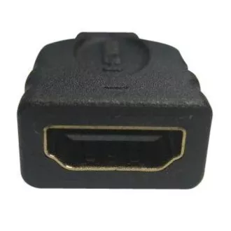 Video-Reduktion, micro HDMI Stecker - HDMI Buchse, schwarz, Logo vergoldete Stecker Video-Reduktion, micro HDMI Stecker - HDMI Buchse, schwarz, Logo vergoldete Stecker