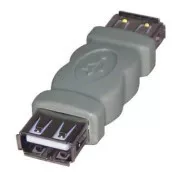 USB-Stecker, (2.0), USB A-Buchse - USB A-Buchse, grau, Logo-Blister 29241, SELL OUT