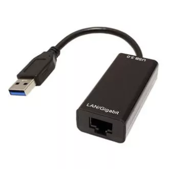 USB/LAN Adapter (3.0), USB A Stecker - RJ45 Buchse, schwarz, Gigabit Ethernet USB/LAN Adapter (3.0), USB A Stecker - RJ45 Buchse, schwarz, Gigabit Ethernet