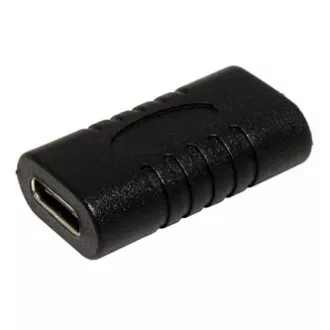 USB-Stecker, (3.1), USB-C-Buchse - USB-C-Buchse, schwarz, Kunststoffbeutel