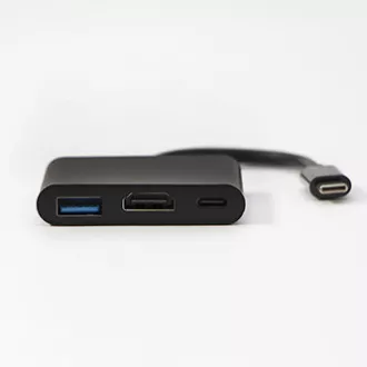 USB/Video Konverter HUB, DP Alt Mode, USB C Stecker - HDMI Buchse USB C Buchse (PD) USB A Buchse, schwarz, Neuware 4K2K@30H USB/Video Konverter HUB, DP Alt Mode, USB C Stecker - HDMI Buchse USB C Buchse (PD) USB A Buchse, schwarz, Neuware 4K2K@30H