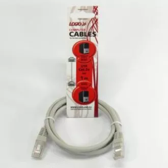 Netzwerk-LAN-Kabel UTP-Patchkabel, Cat.5e, RJ45-Stecker - RJ45-Stecker, 1 m, ungeschirmt, grau, Logo LOGO Tasche, SELL Netzwerk-LAN-Kabel UTP-Patchkabel, Cat.5e, RJ45-Stecker - RJ45-Stecker, 1 m, ungeschirmt, grau, Logo LOGO Tasche, SELL