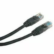 LAN-Netzwerkkabel UTP-Patchkabel, Cat.5e, RJ45-Stecker - RJ45-Stecker, 3 m, ungeschirmt, schwarz, economy, SELL